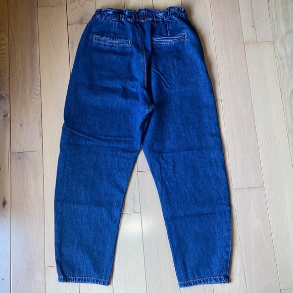 Zara Baggy Paperbag jeans with front patch pockets size 6, EUC - Picture 5 of 12